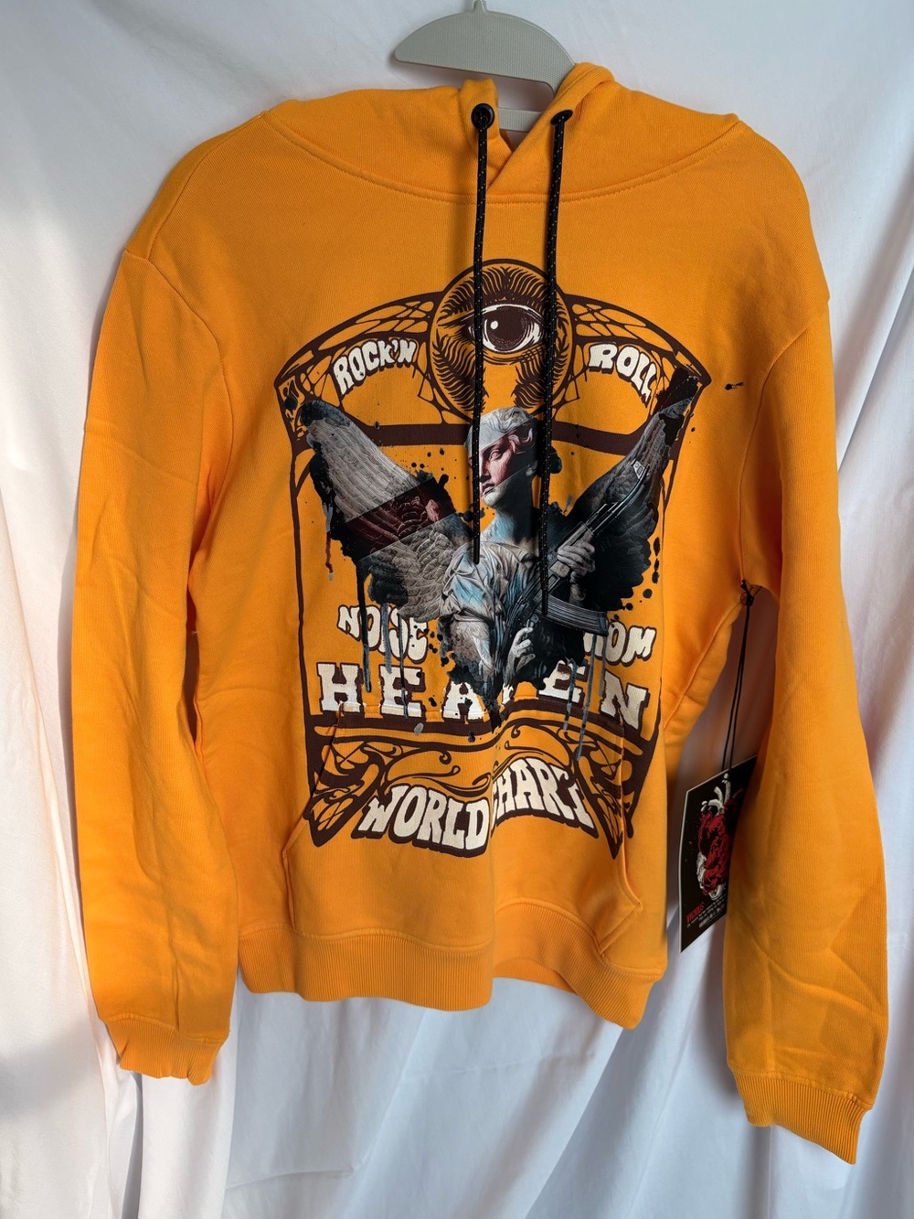 Vicious Denim Heaven’s Soldier Hoodie VC394 Saffron NWT Size Small